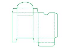 bridge size tuck box template